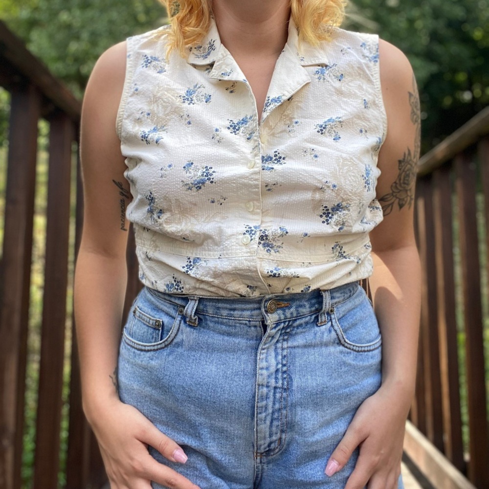 Vintage Floral Tank Top